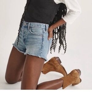 Denim Forum Ex-Boyfriend Jean Shorts Light Wash Size 30